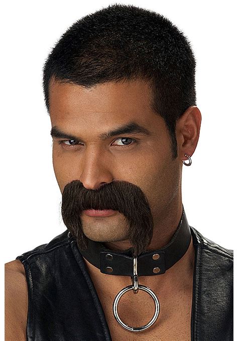 A style of facial hair that resembles the classic "handlebar mustache", but is thicker and bushier on top, with no other facial hair underneath. Often used to (at least in the wearer's intentions) indicate a guy's "rugged" or "manly" nature. This trope has a Fashion Dissonance problem. For most of the 70s and early 80s, it was considered ...